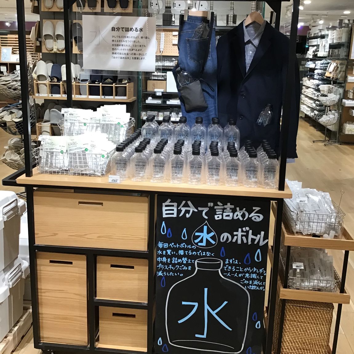 新さっぽろサンピアザ】自分で詰める水のボトル｜ 無印良品